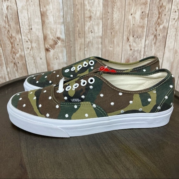 Vans Authentic Polka Dot Camo Sneaker Size 9 Men - Picture 3 of 10